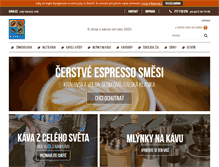 Tablet Screenshot of kava.cz